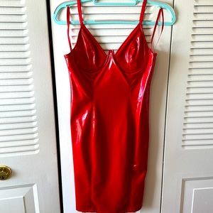 Self Portrait Latex Dress